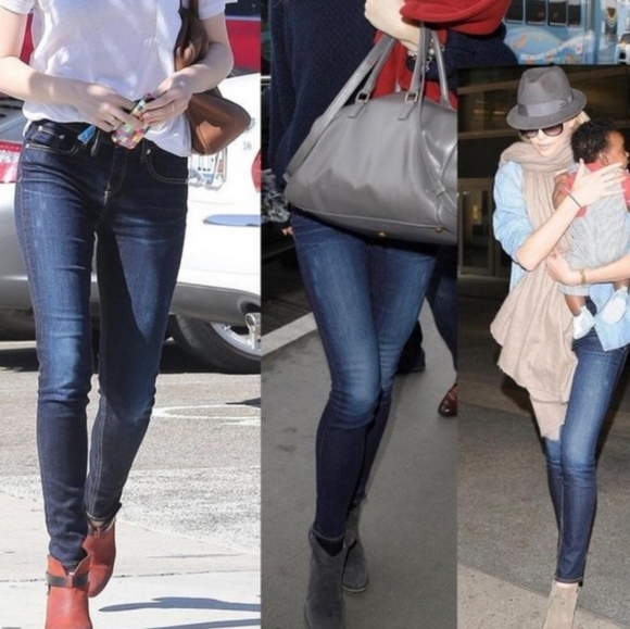 Rag Bone Skinny Jeans In Kensington Dark Blue - Picture 3 of 11